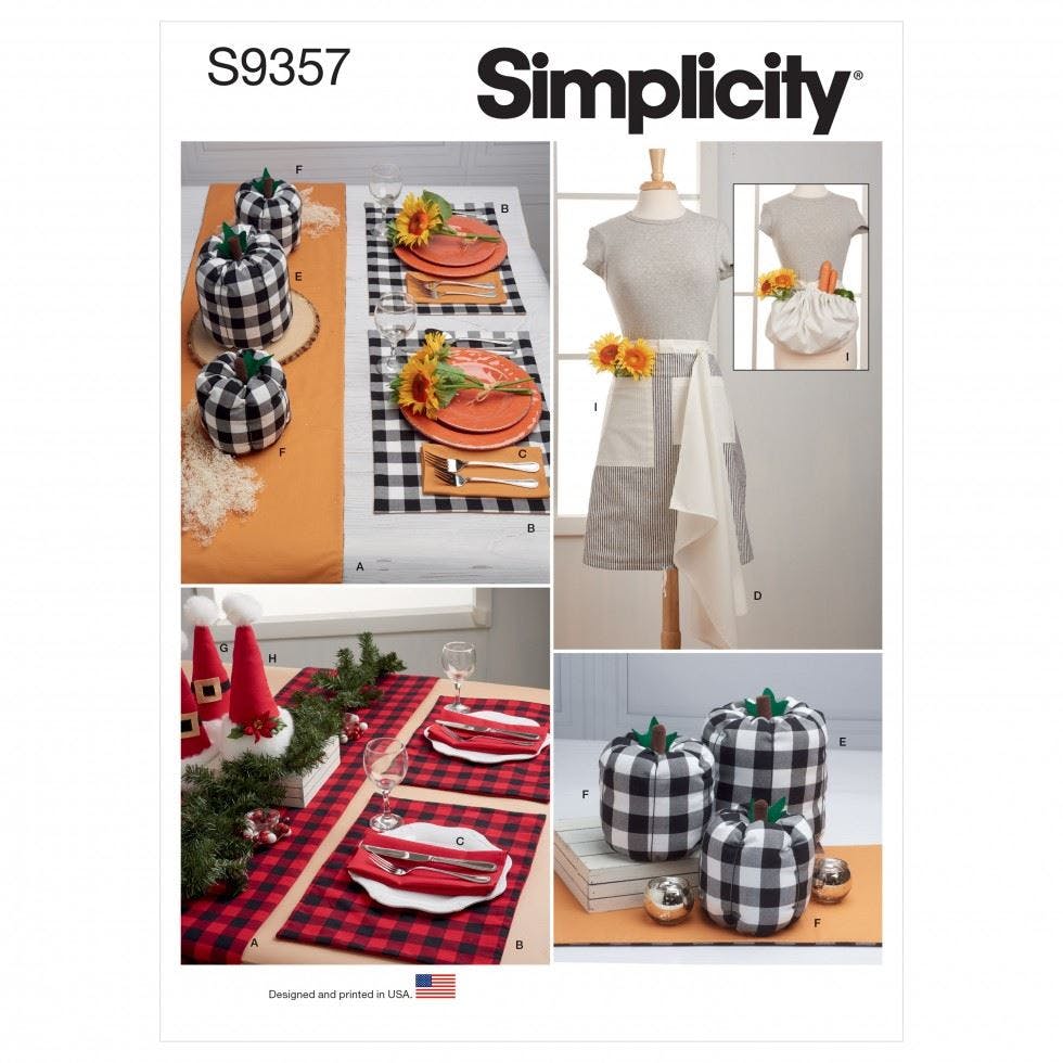 Simplicity Women's Sewing Pattern 9357, Aprons For Os (One Size) - Easy - Os (One Size)