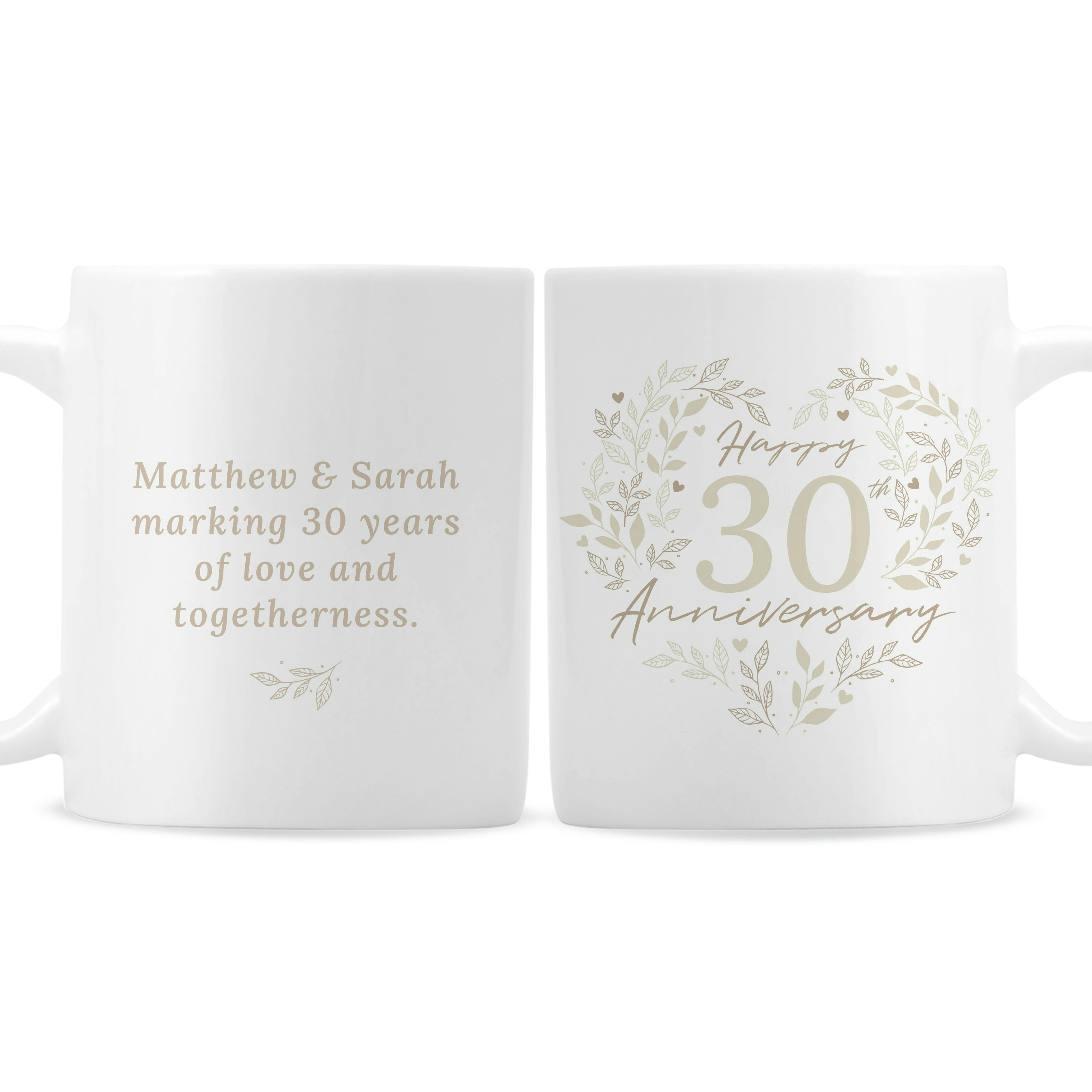 Rackhams Personalised 30Th Pearl Wedding Anniversary Mug