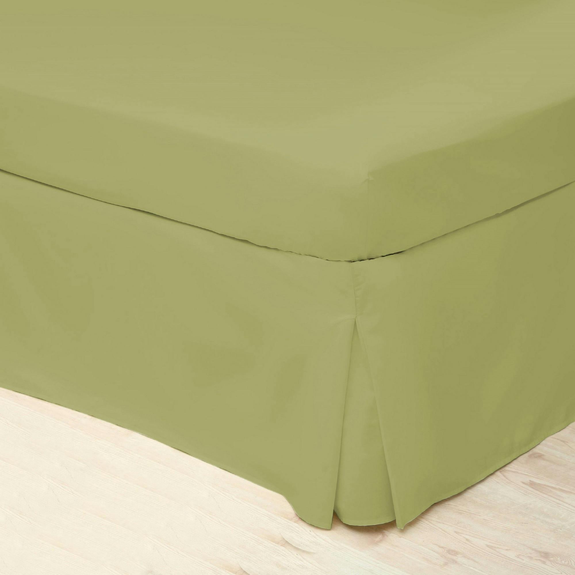 Belledorm Easycare Percale Platform Valance - Olive - Superking - Olive - 50% Cotton/50% Polyester