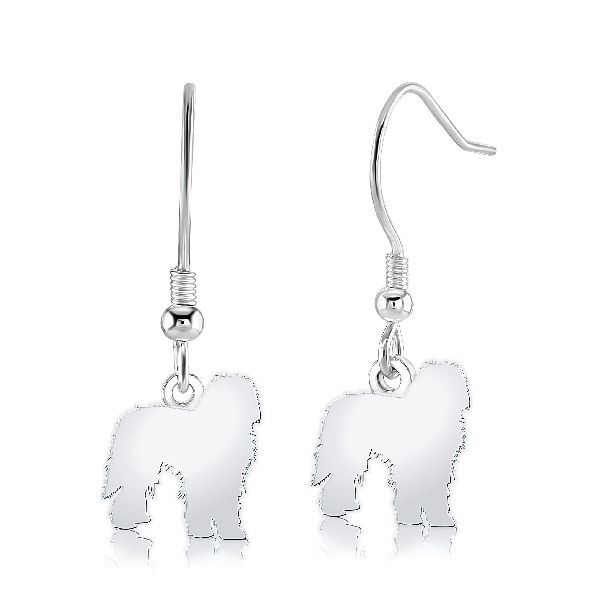 Mylee London Silver Bergamasco Silhouette Earrings - Yes - Hook