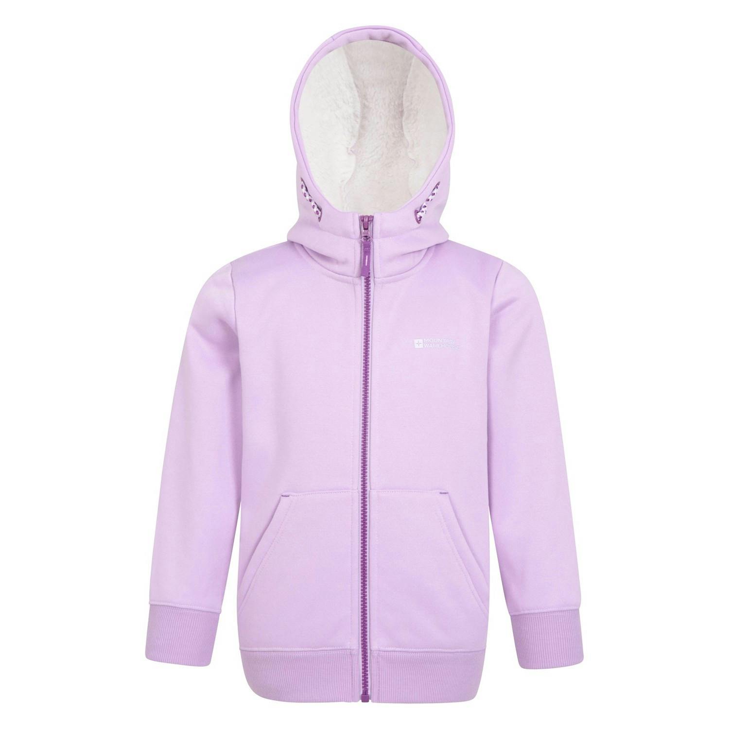 Mountain Warehouse Purple Kids Alpine Ii Full Zip Hoodie - 9-10 Years - 100% Polyester