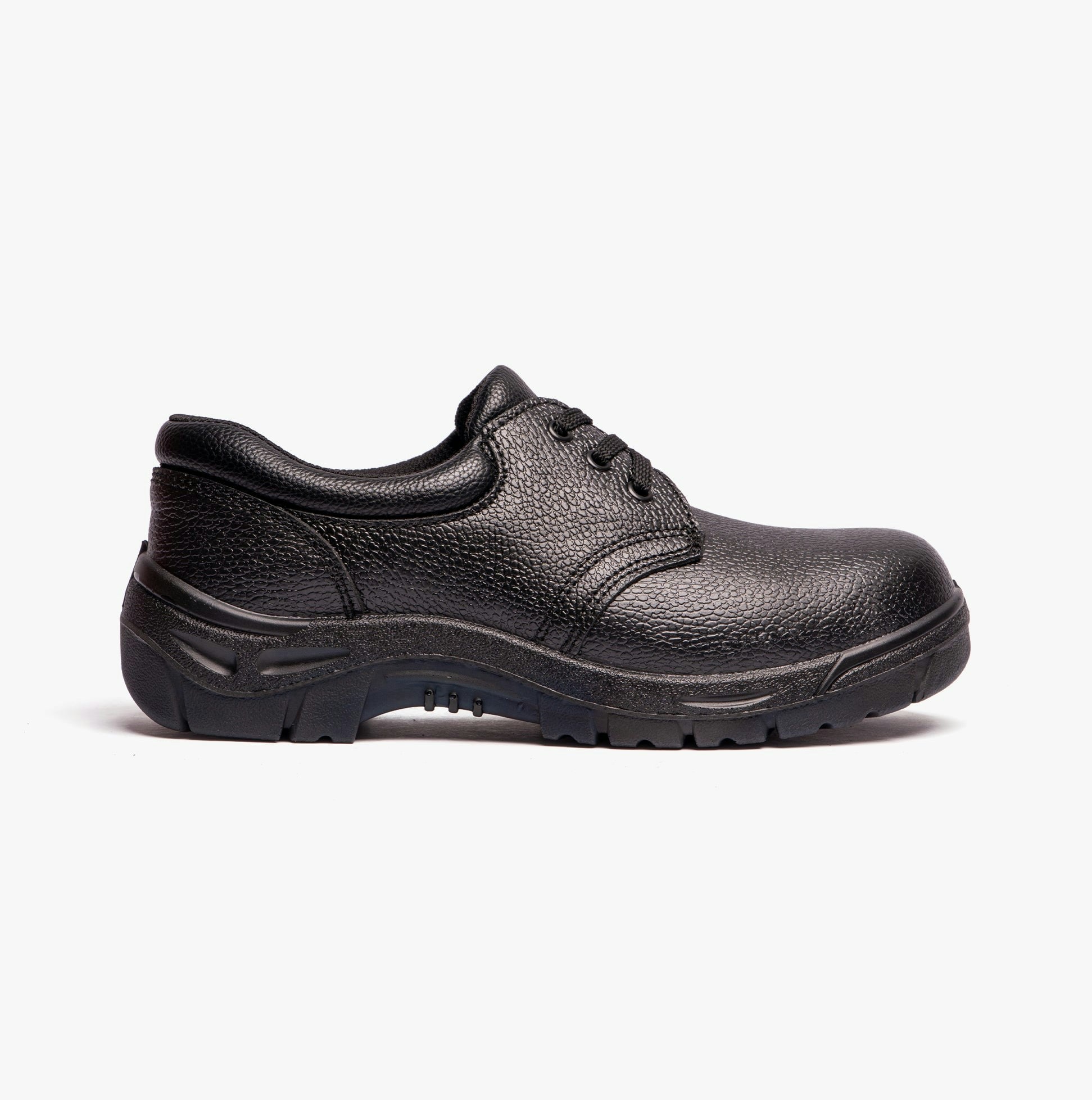 Grafters Men's Black M530a Leather Safety Shoes - Uk 12