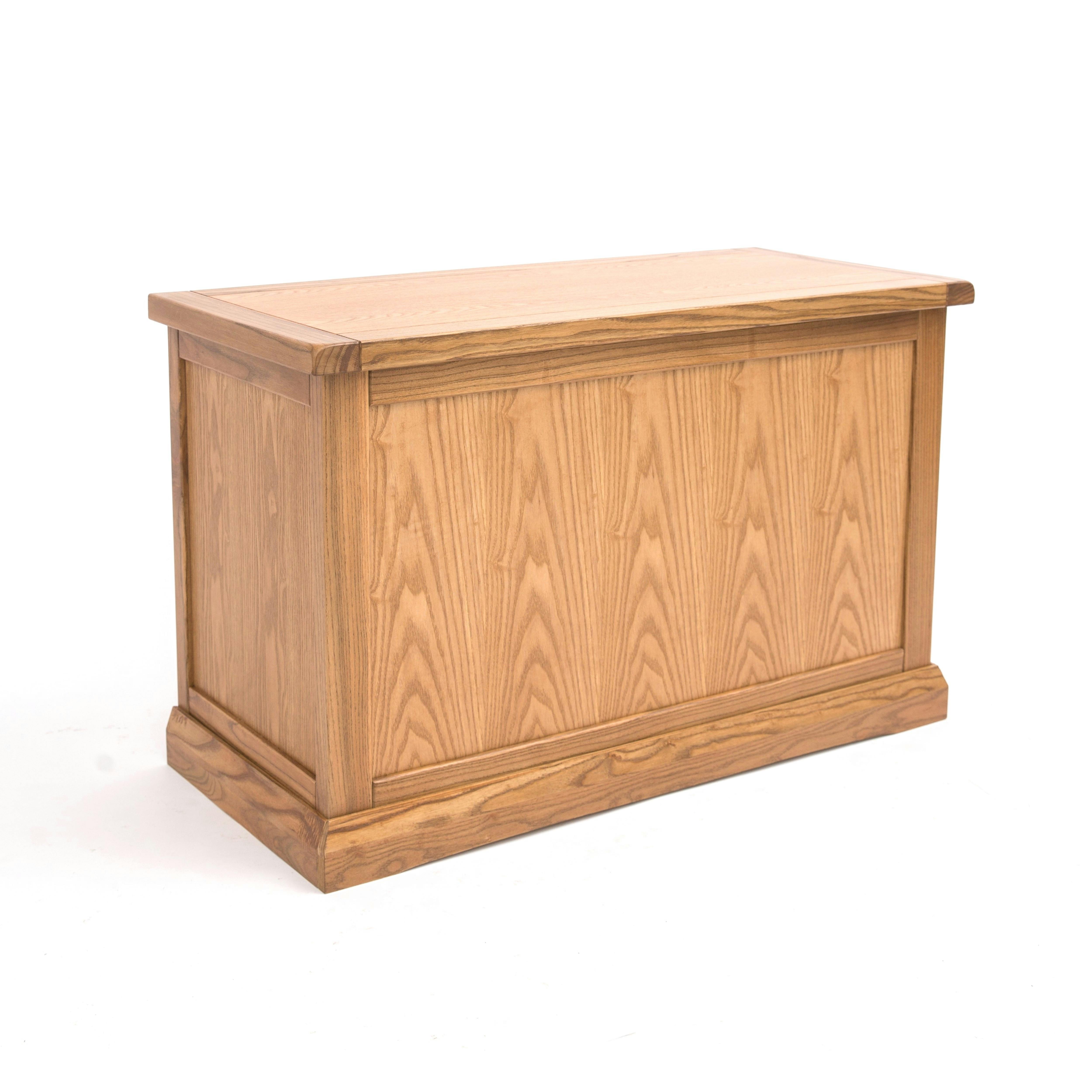 Cabinet Bits Salerno Blanket Box Ottoman - Light Wood - Image 2