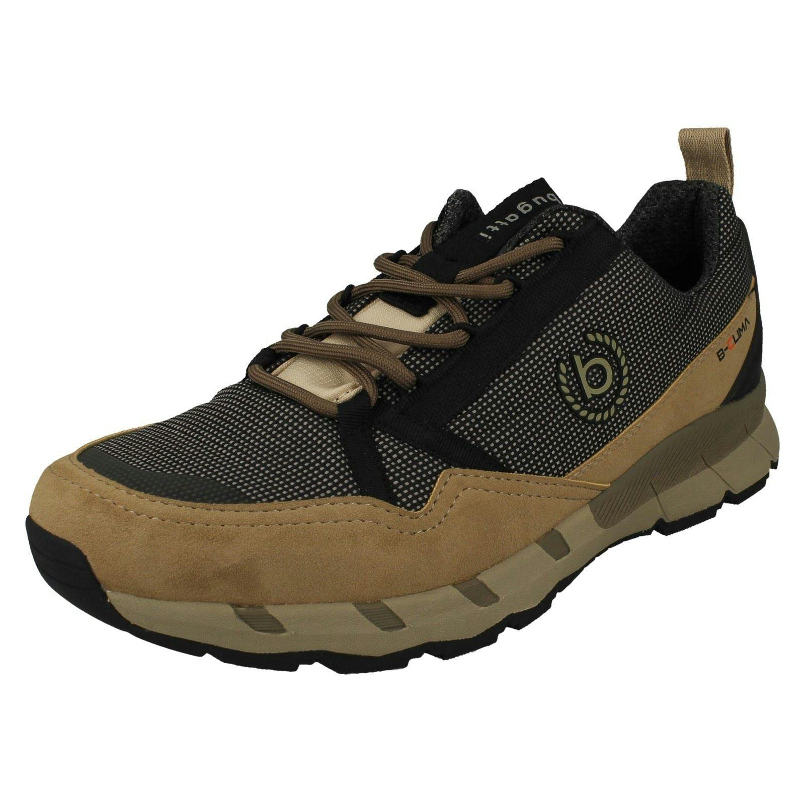 Bugatti Men's Beige/Black Lace Up Memory Foam Trainers 321-A7203-5069 - Uk 9
