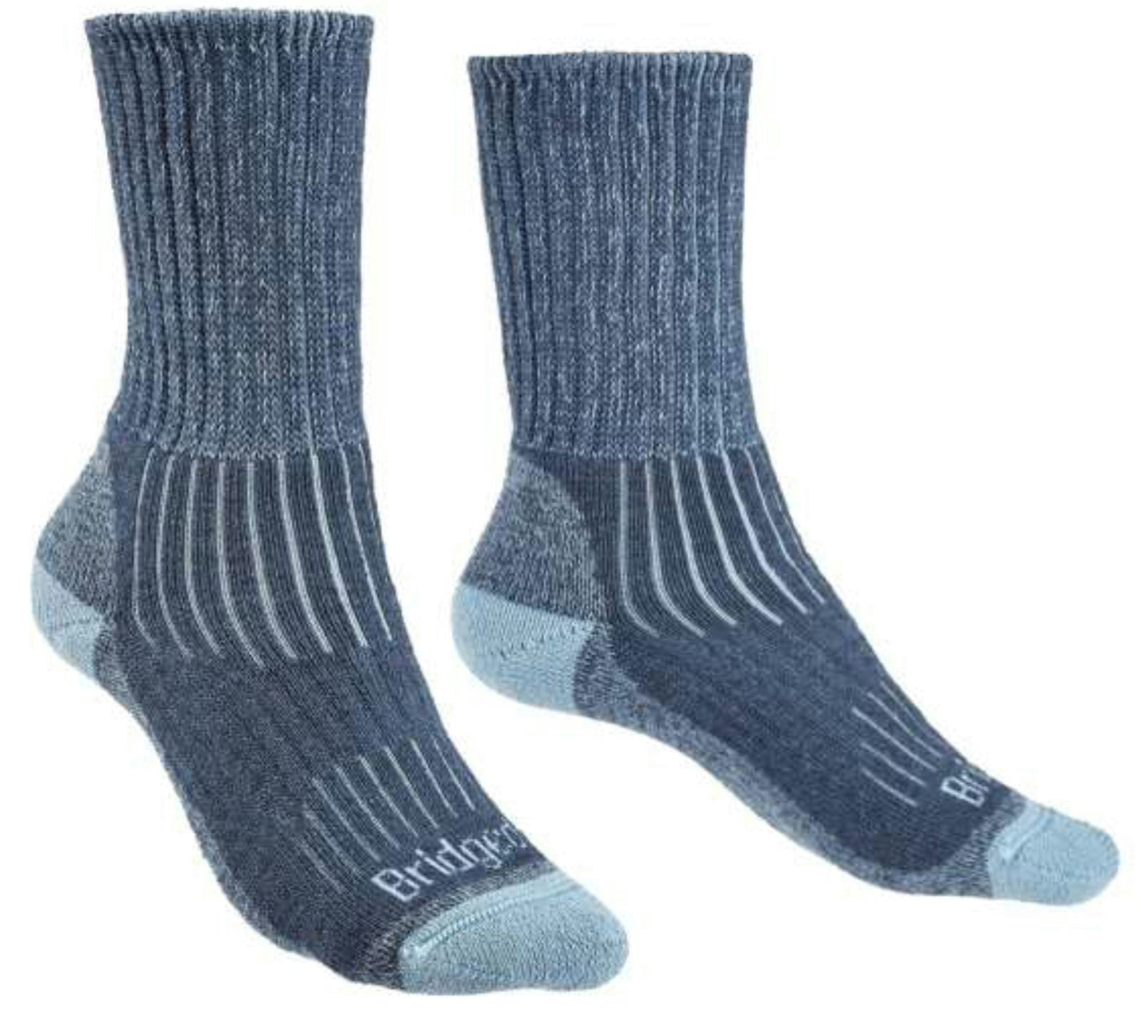 Bridgedale Women's Blue Comfort Hiker Midweight Merino Hiking Socks {Br-710627} - Storm - Medium