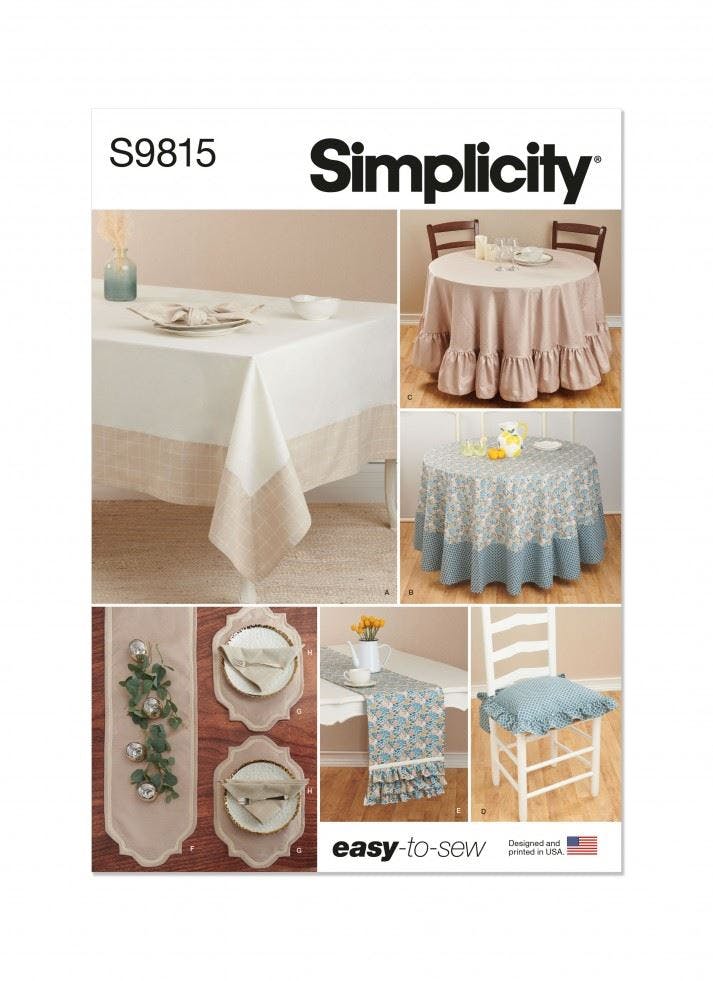 Simplicity Sewing Pattern 9815, Accessories Os (One Size) - Easy - Os (One Size)
