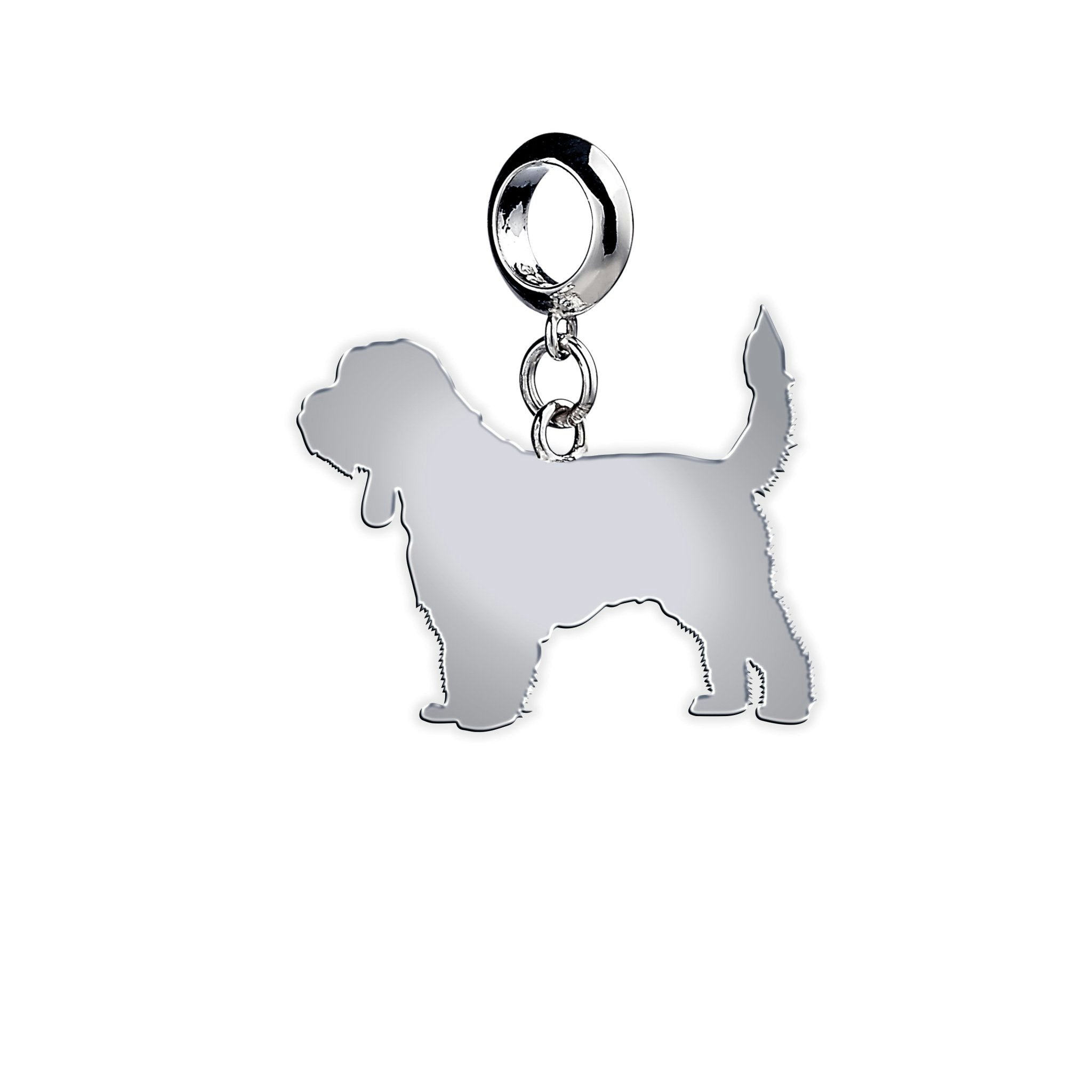 Mylee London Silver Grand Basset Griffon Vendéen Silhouette Charm - Yes - Slider Charm