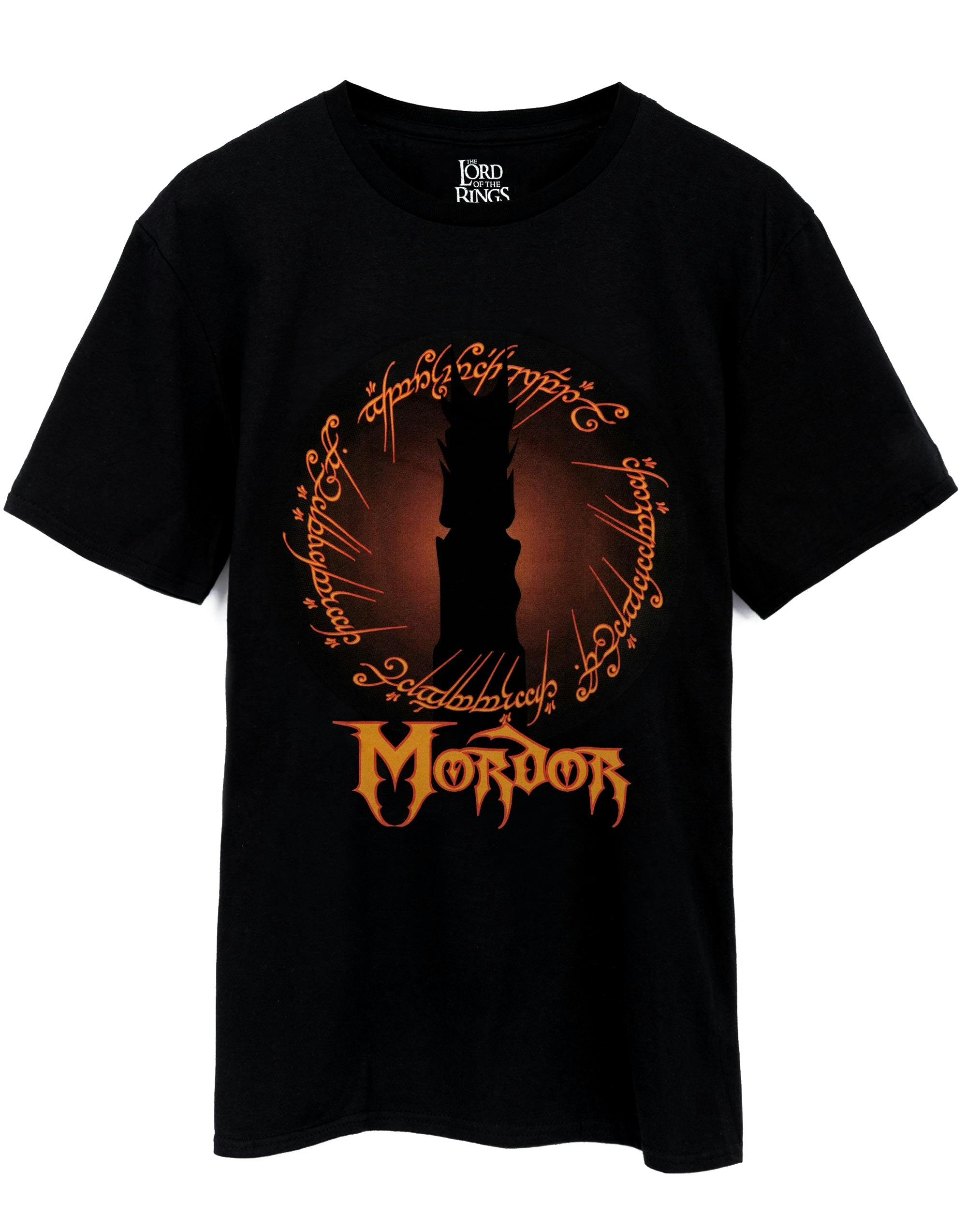 Vanilla Underground Men's Black Lord Of The Rings Mordor Short Sleeved T-Shirt - Medium