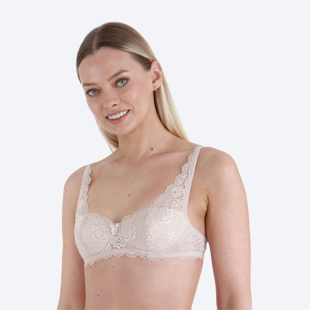 Little Women Women's Cream Little Tamsin Non-Wired Lace Bra - 40Aaa