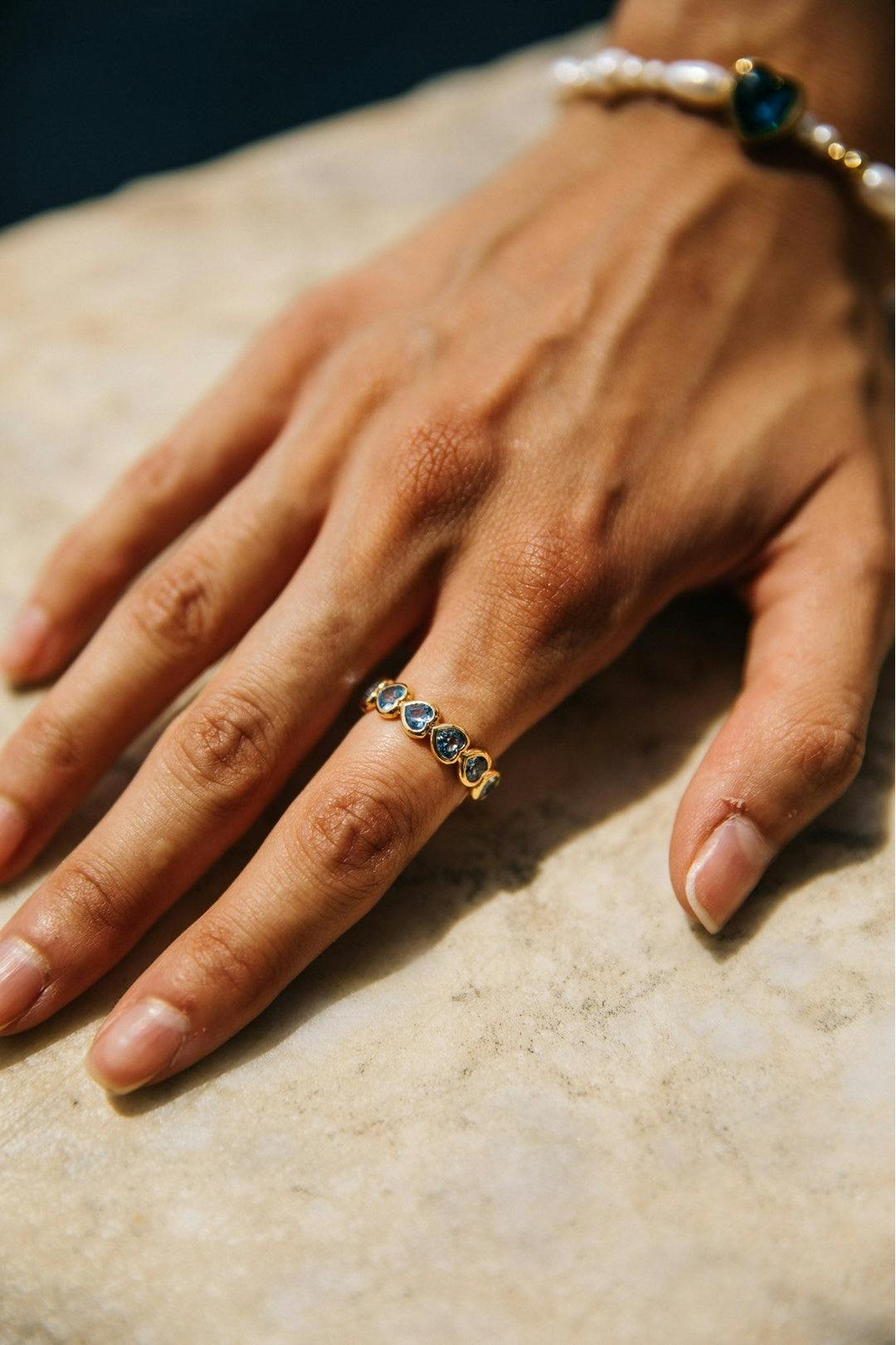 Svnx Gold/Blue The 'Atlas' Ring In And - L