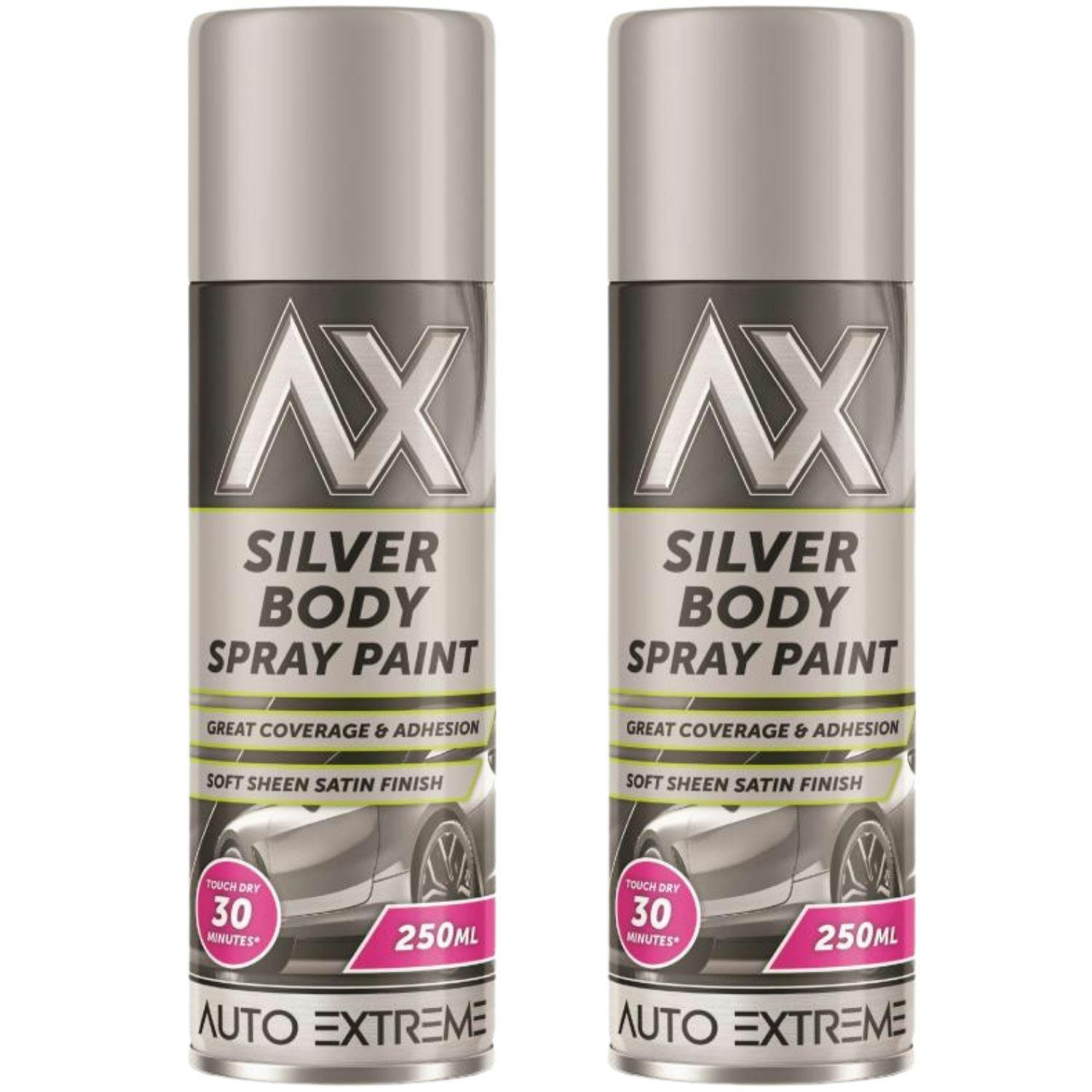 Rackhams Silver 3X Auto Extreme Paint Spray Paint 250Ml - Image 38