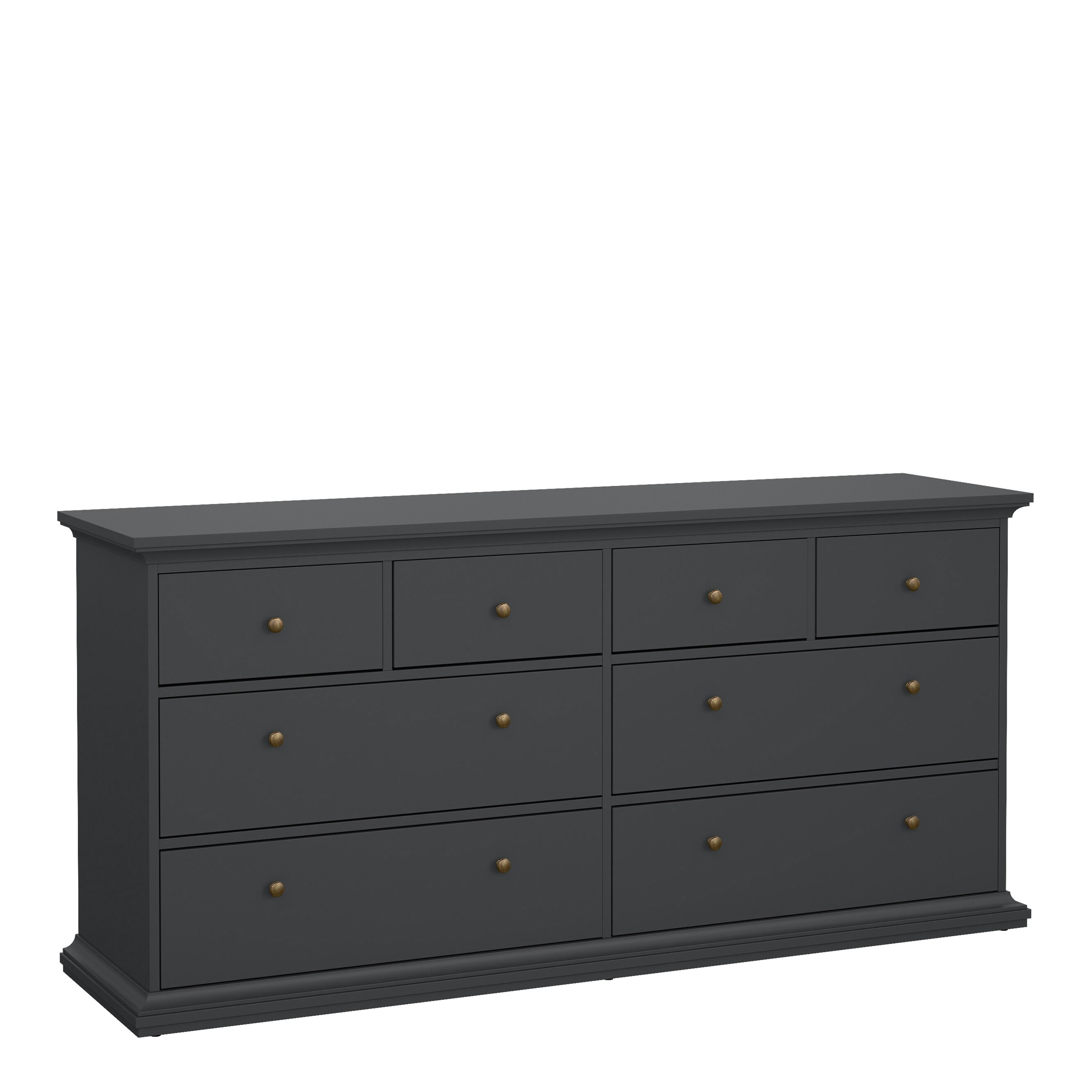 Rackhams Grey Paris Chest Of 8 Drawers In Matt - Matt - Melamine