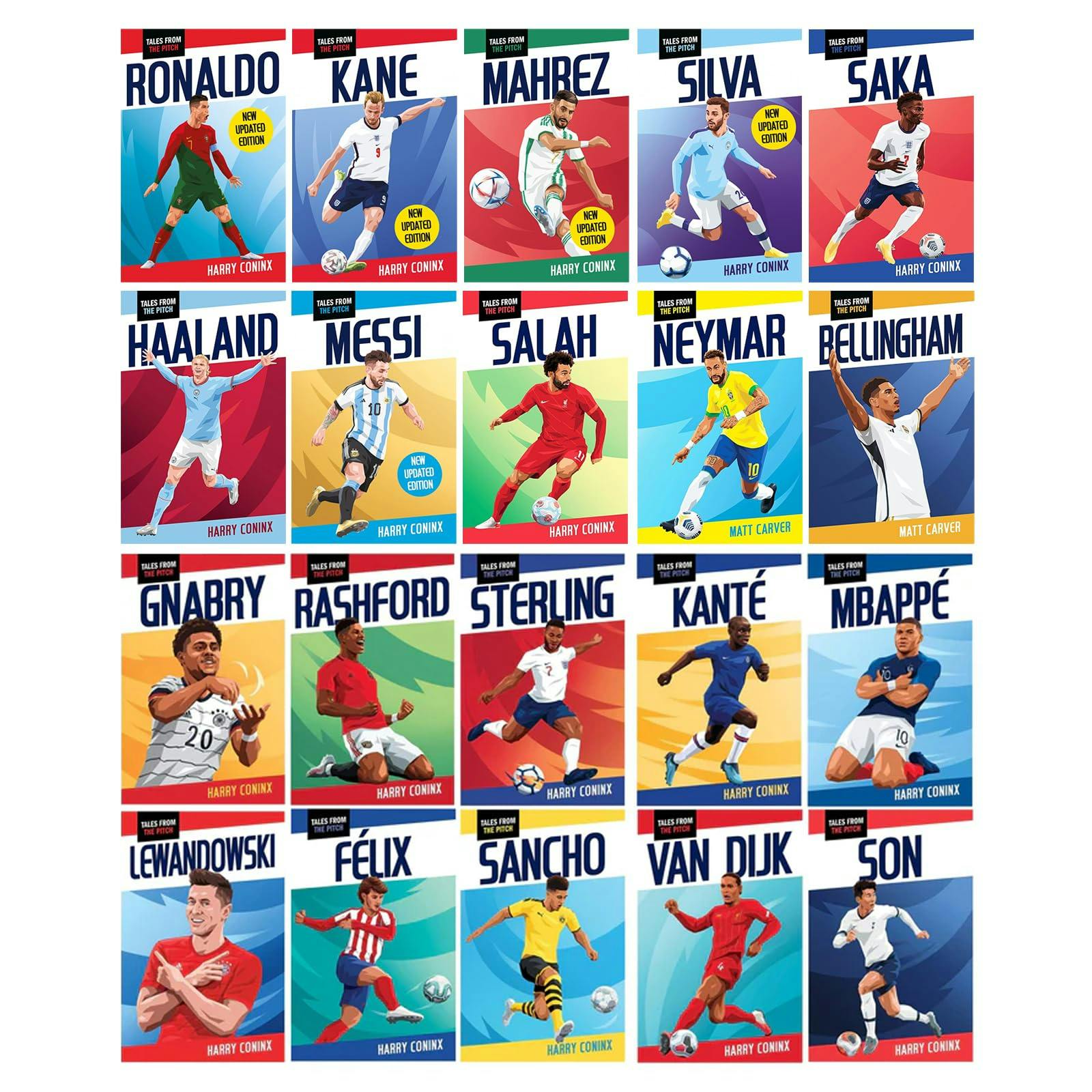 Harry Coninx & Matt Carver Unisex Tales From The Pitch Football Superstar Heroes 20 Books Set By Harry Coninx,Matt - Image 11
