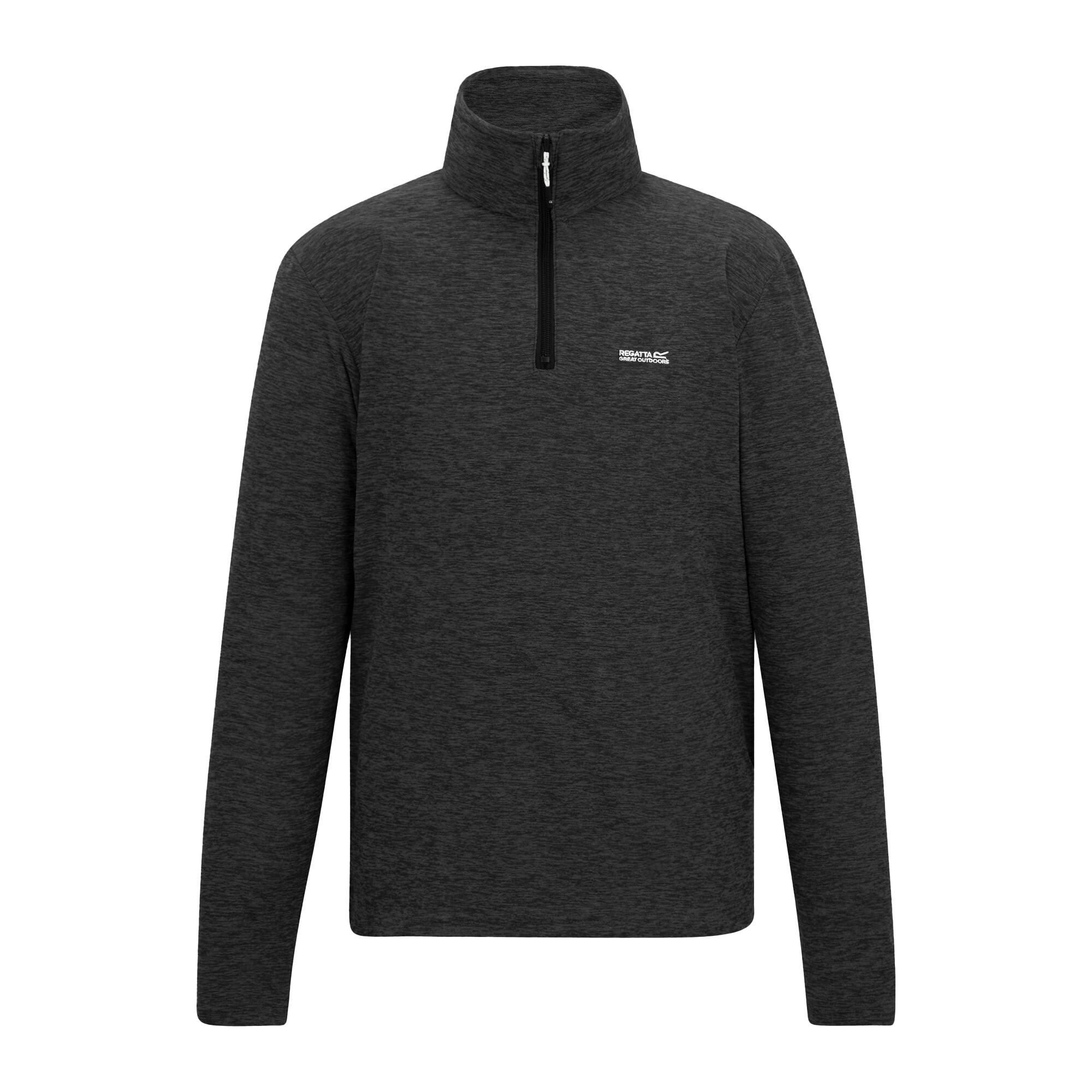Regatta (S, Ash) Mens Thompson Marl Half Zip Fleece Jacket - Image 2