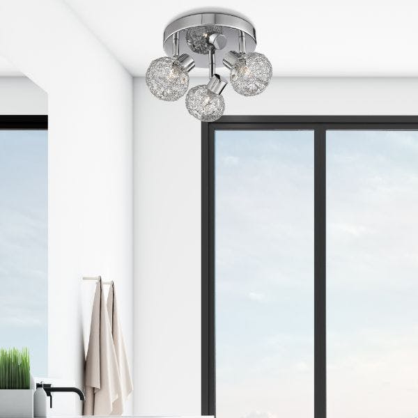 Pagazzi Lighting Light Pagazzi Ing Belinda 3 Spot Ceiling Chrome