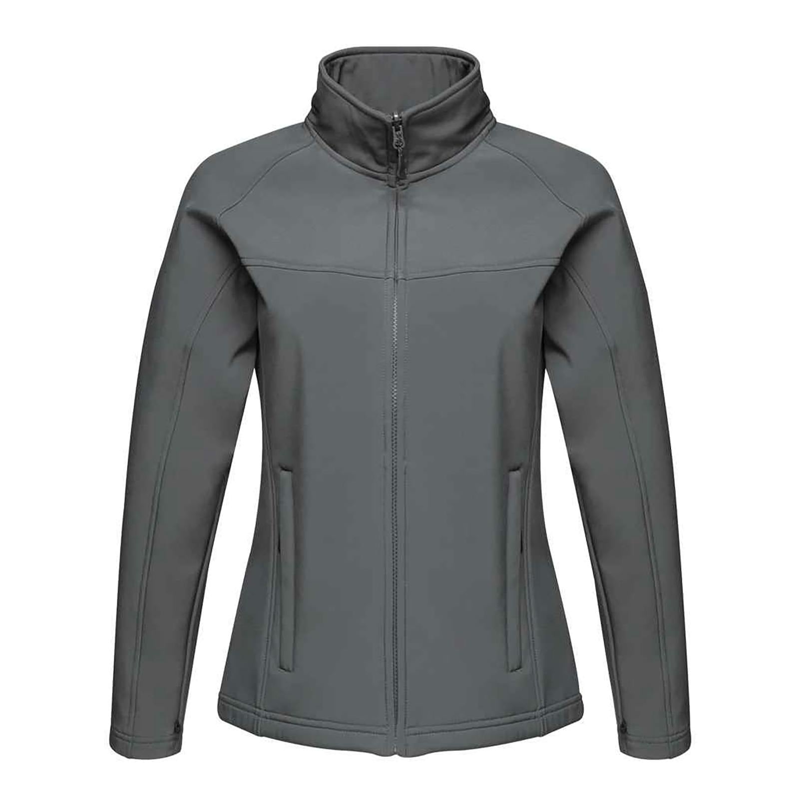 Regatta Women's Grey Uproar Soft Shell Jacket - Seal - 14 Uk - Seal - 96% Polyester/4% Elastane