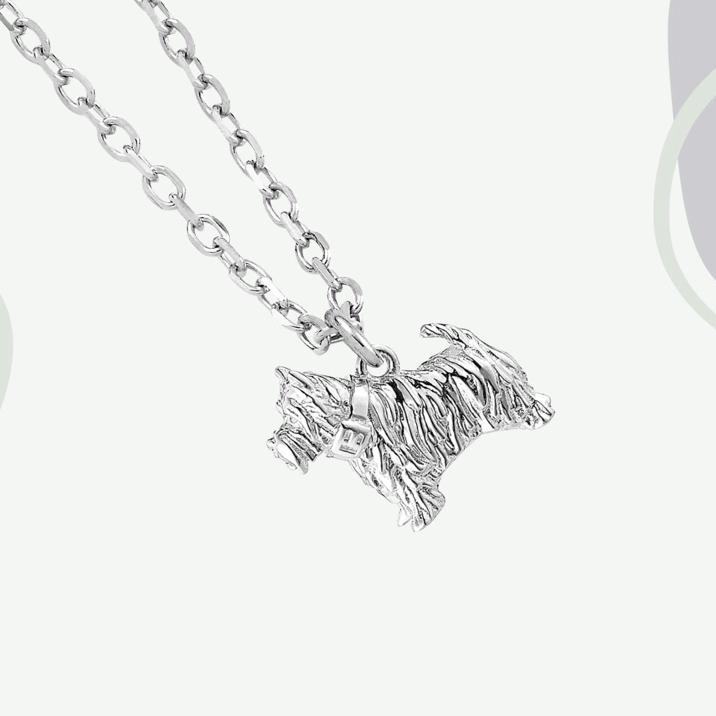 Mylee London Silver Westie Necklace - Personalised - Yes