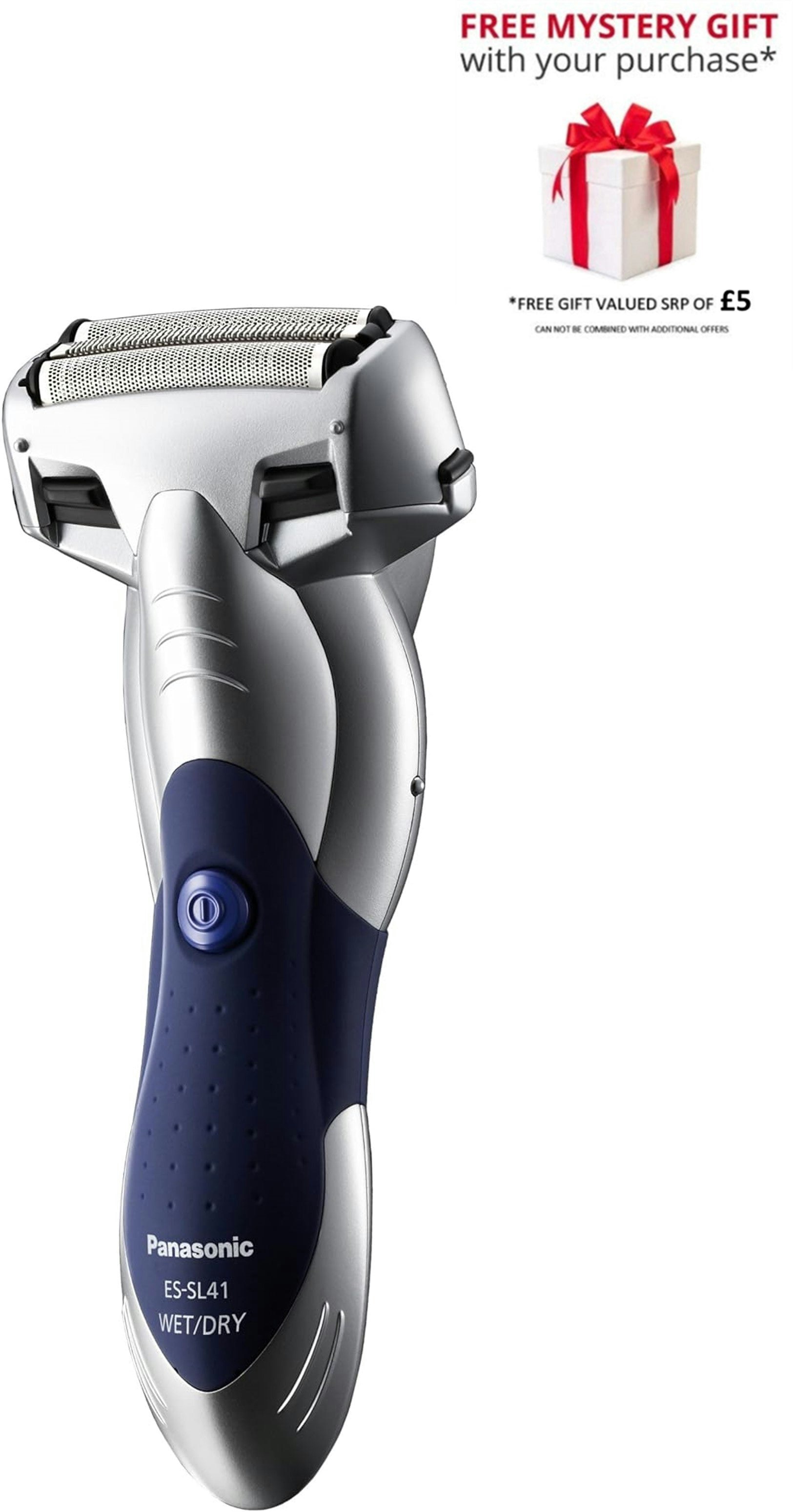 Panasonic Men's Es-Sl41 Wet And Dry 3-Blade Electric Shaver For - Free Gift Rrp £5!