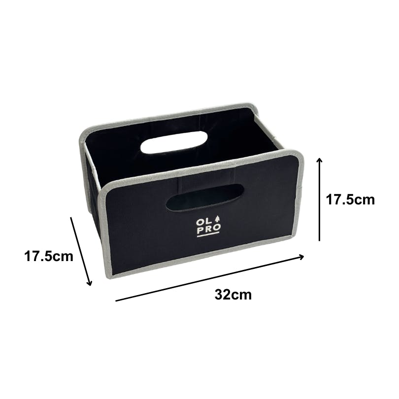Olpro Black/Grey 6L Folding Storage Box