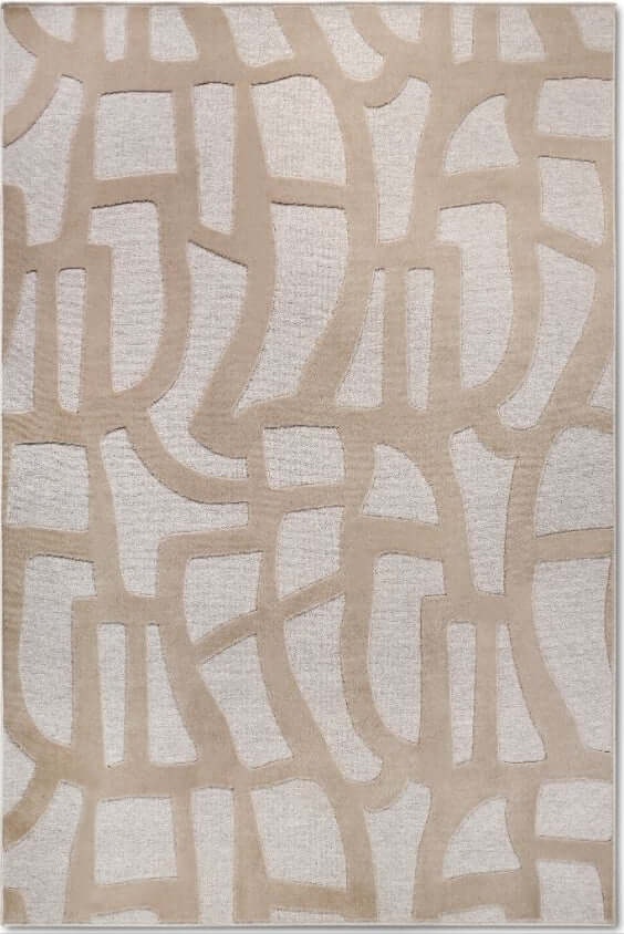 Rackhams Beige Therese Short Pile Rug - 160X230 Cm