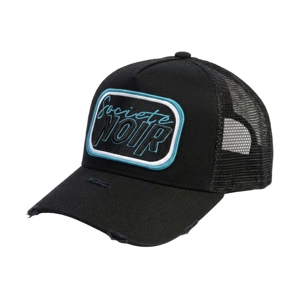 Societe Noir Men's Black Script Mesh Trucker Cap in Size Mens, Sports Direct - Image 4