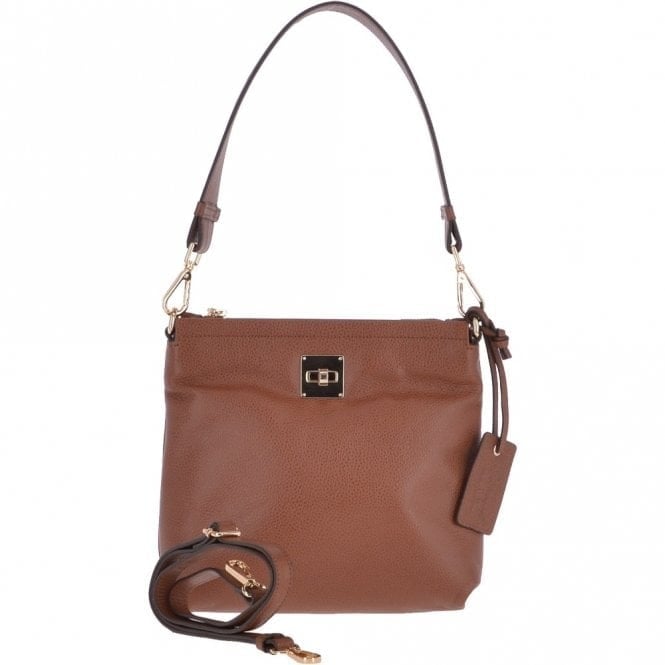 Ashwood Leather Women's Tan Small Two In One Leather Crossbody Bag & Shoulder Bag In - Image 5