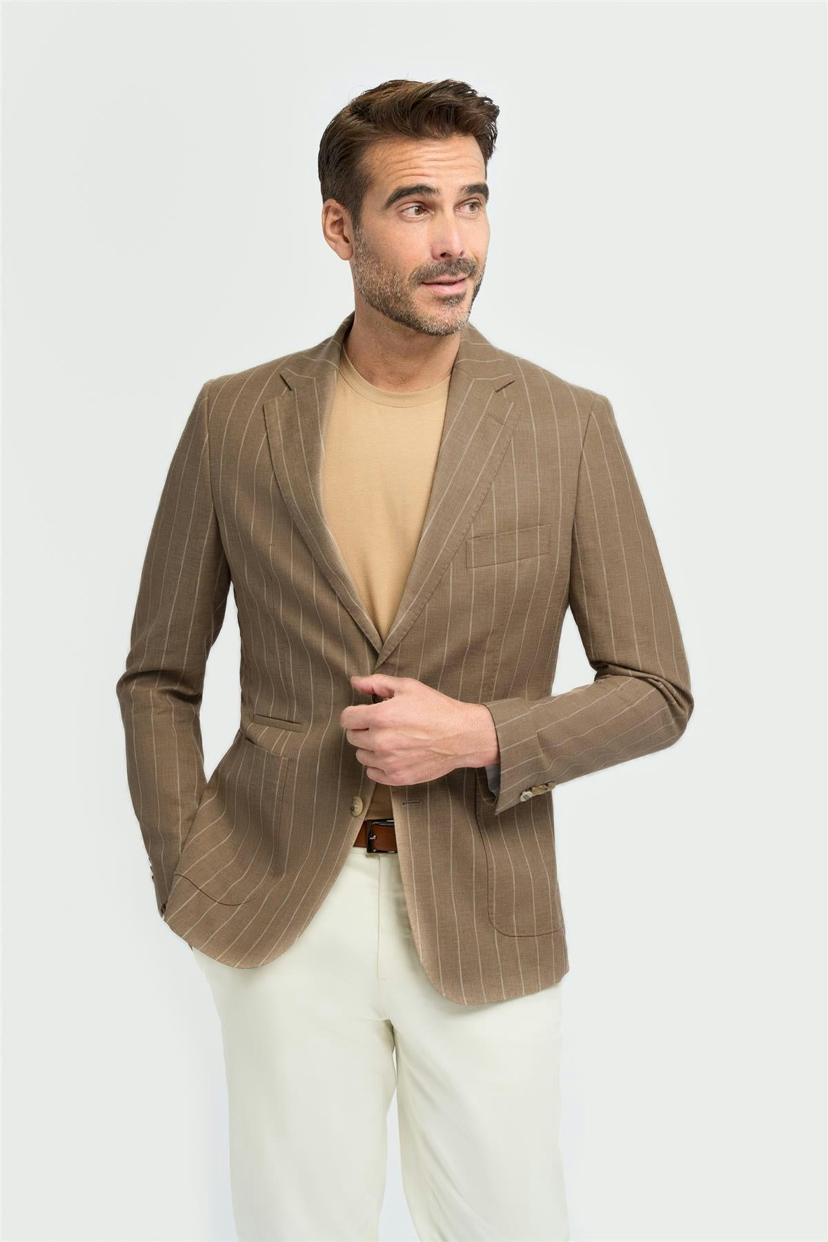 House Of Cavani Blue Piero Sand Blazer - 42 Inch Chest