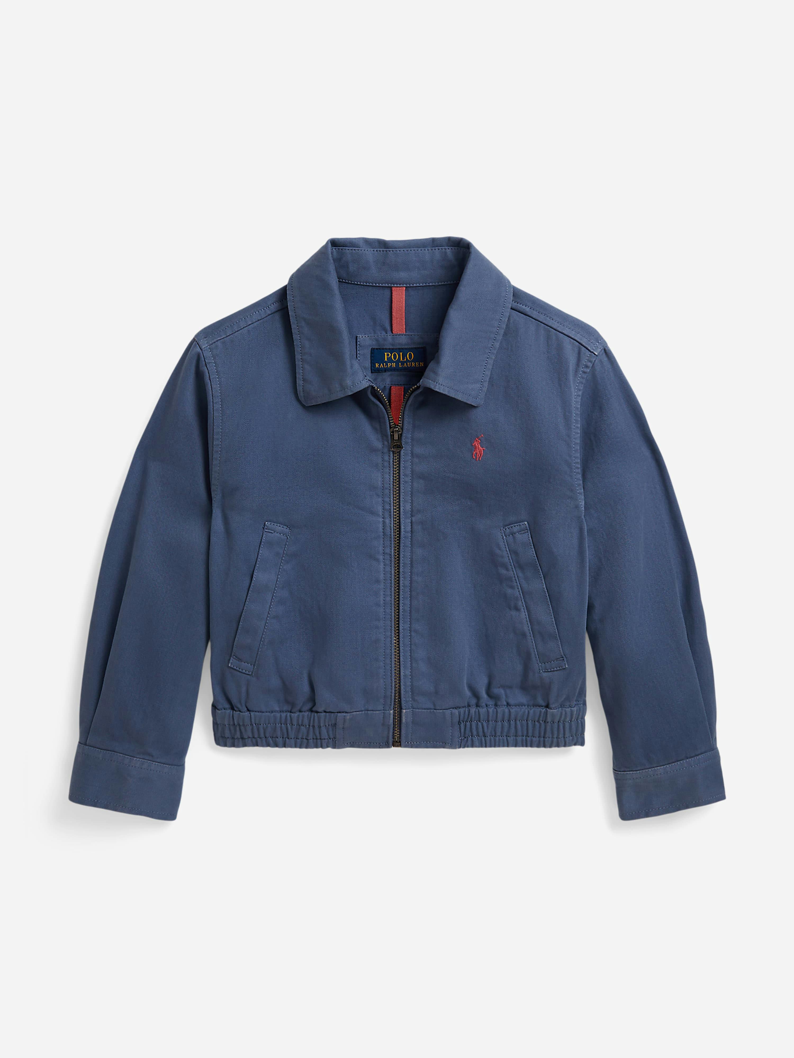 Ralph Lauren Kids Girls Blue Ralph Lauren Chino Jacket In - 7 Yrs