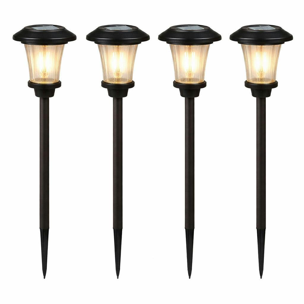 Gardenwize Light Pack Of 4 Solar Stake S – Metal Pathway Led S