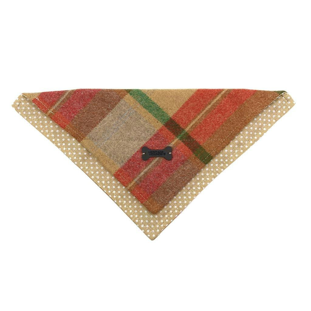 Heritage Traditions Heritage Hounds Tartan Dog Bandana - Camel Check