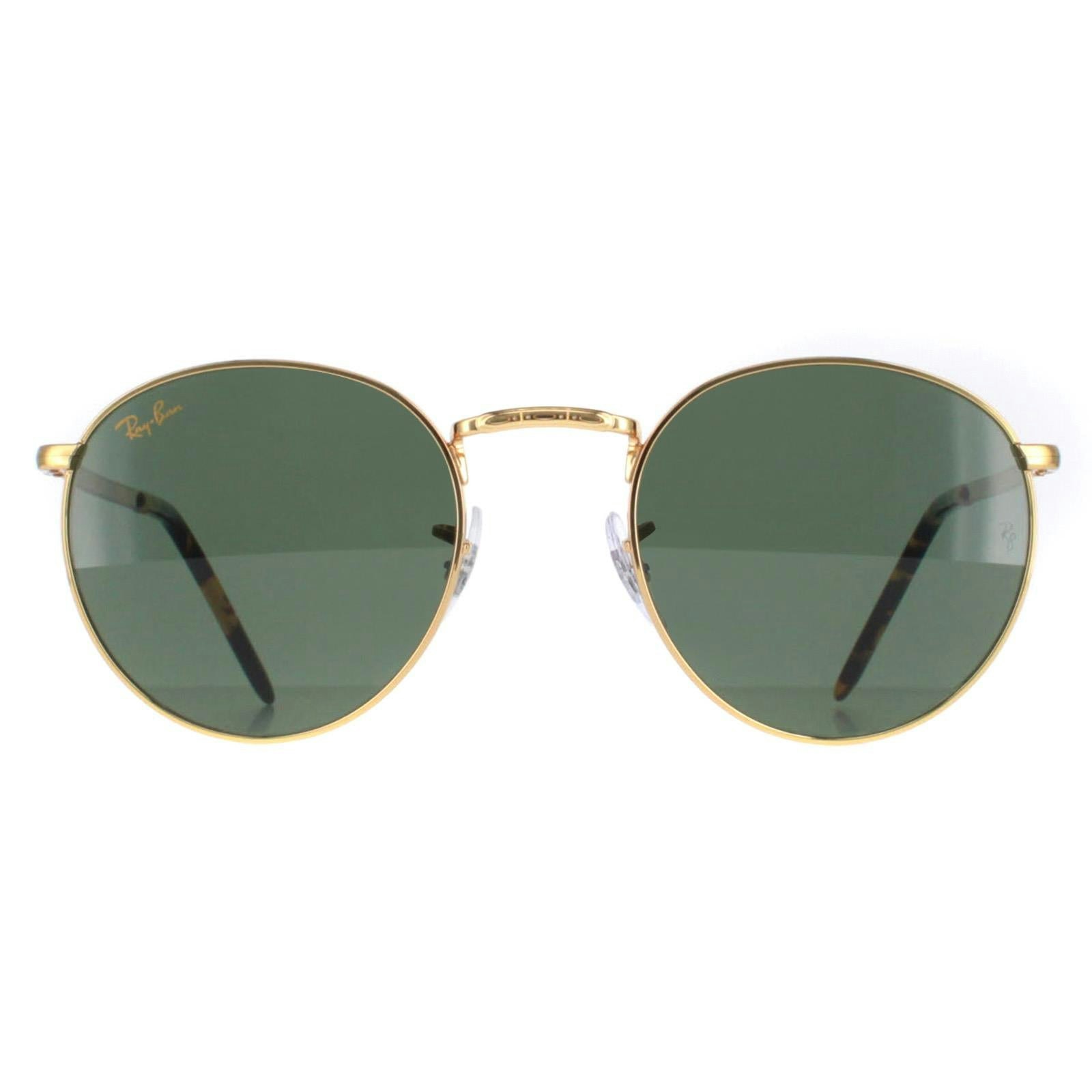 Ray-Ban Round Unisex Gold Green RB3637 New Metal - One Size - Image 10