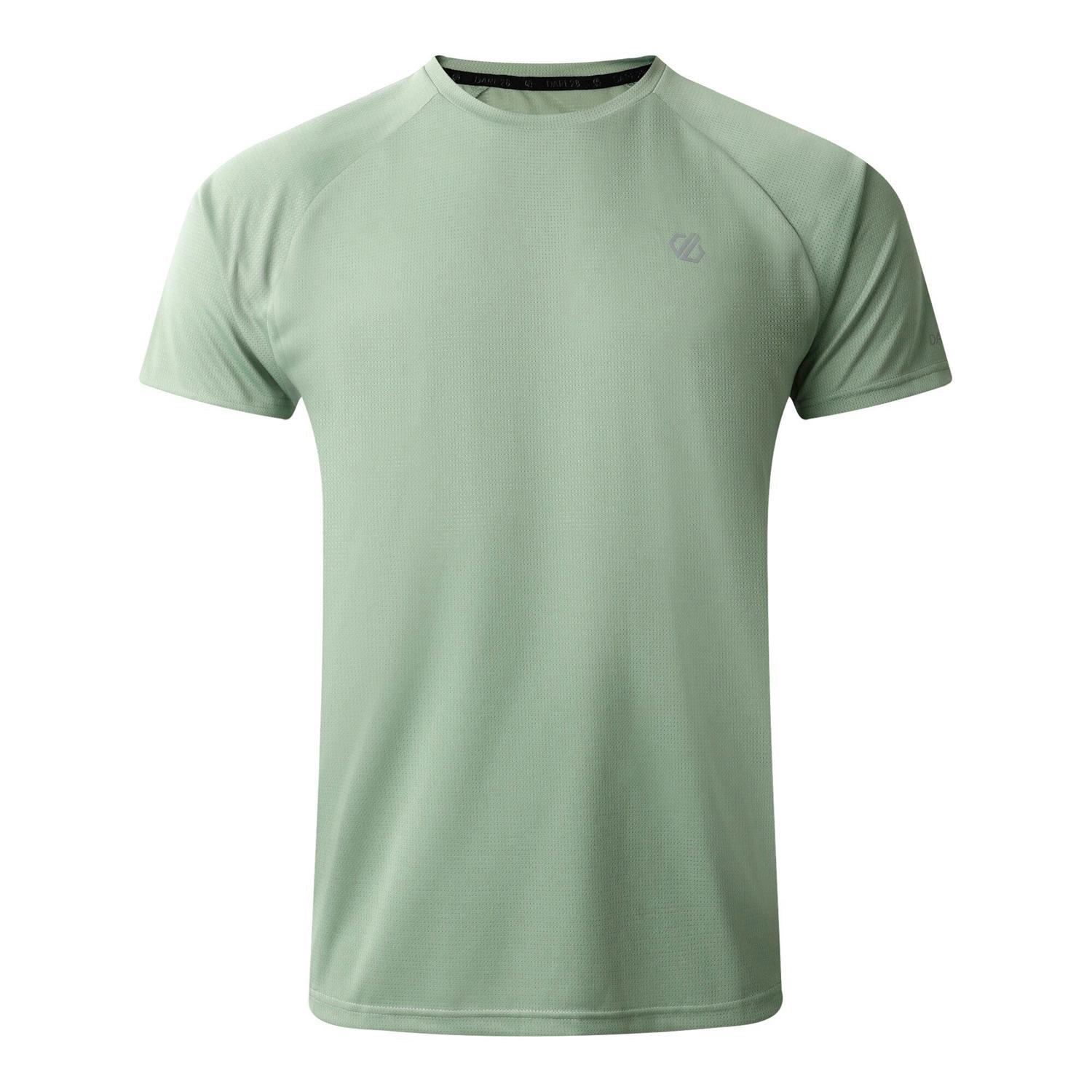 Dare 2B Men's Green Accelerate Lightweight T-Shirt - Hedge - Hedge - Xs - 100% Polyester