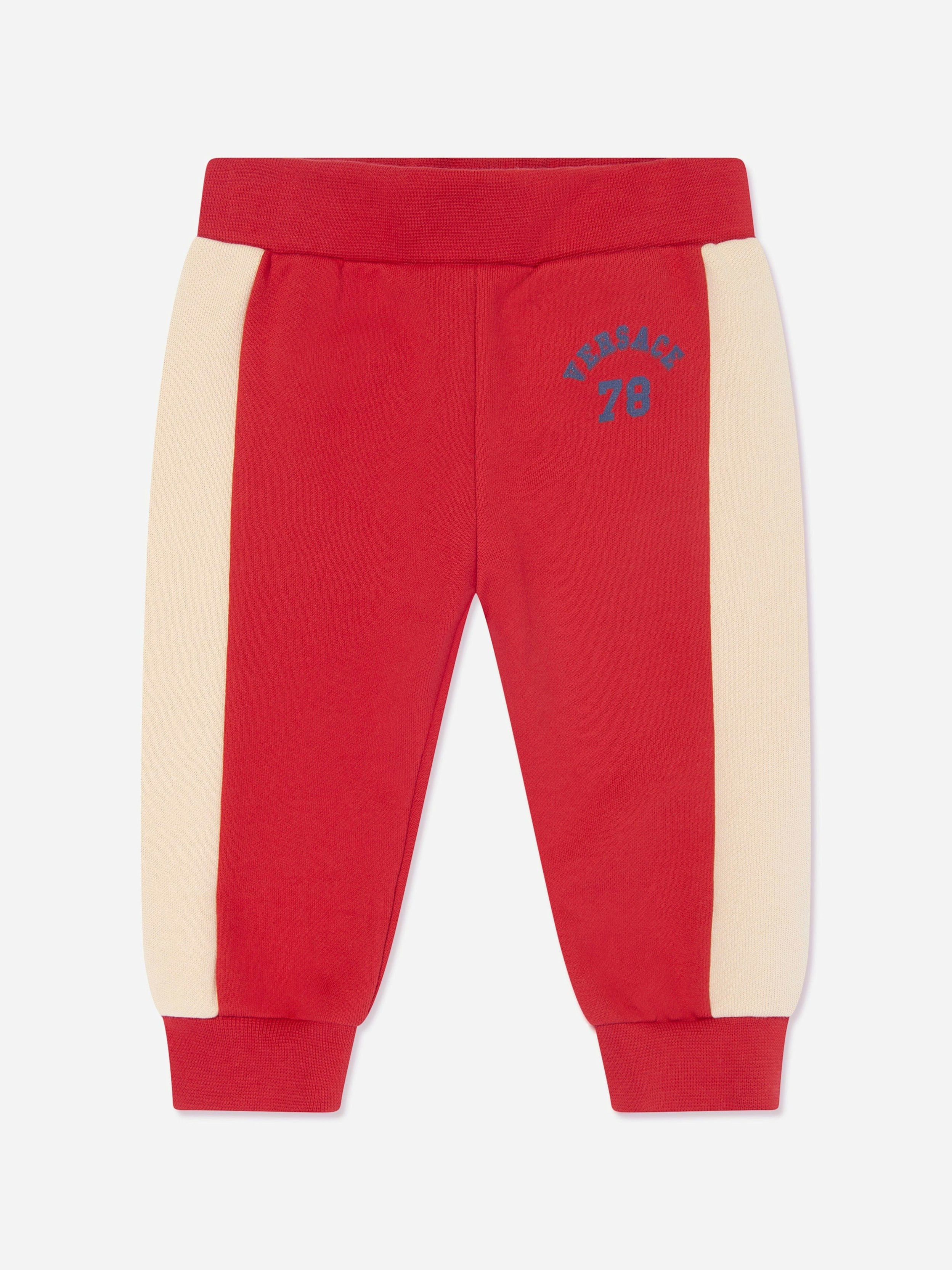 Versace Men's Red Baby Boys 78 Logo Joggers In - 24 Mths