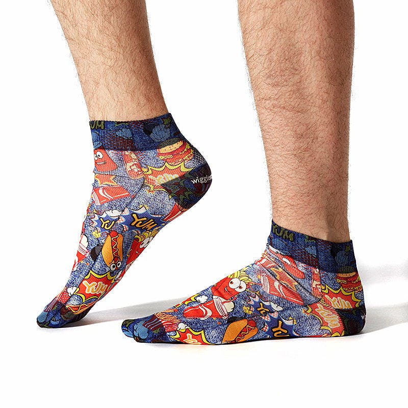 Jemsox Green Yummy Novelty Sneaker Socks | Playful Prints & Comfy Low-Cut Fit