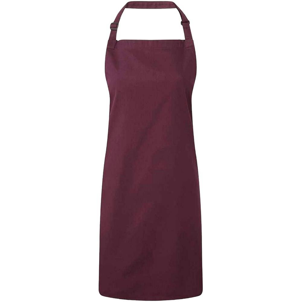 Premier Unisex Aubergine Colours Full Apron In - Image 3