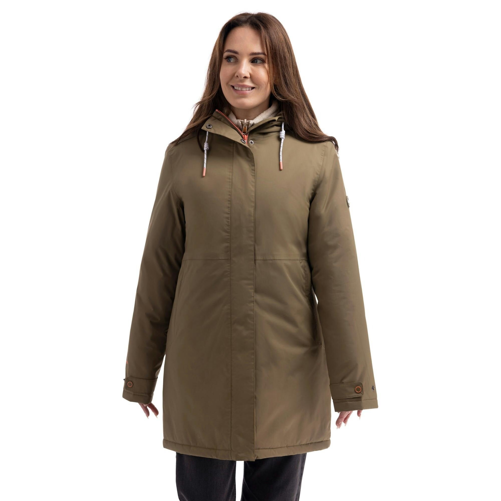 Trespass Women's Light Melissa Padded Waterproof Jacket - Khaki - S - Khaki - 100% Mixed