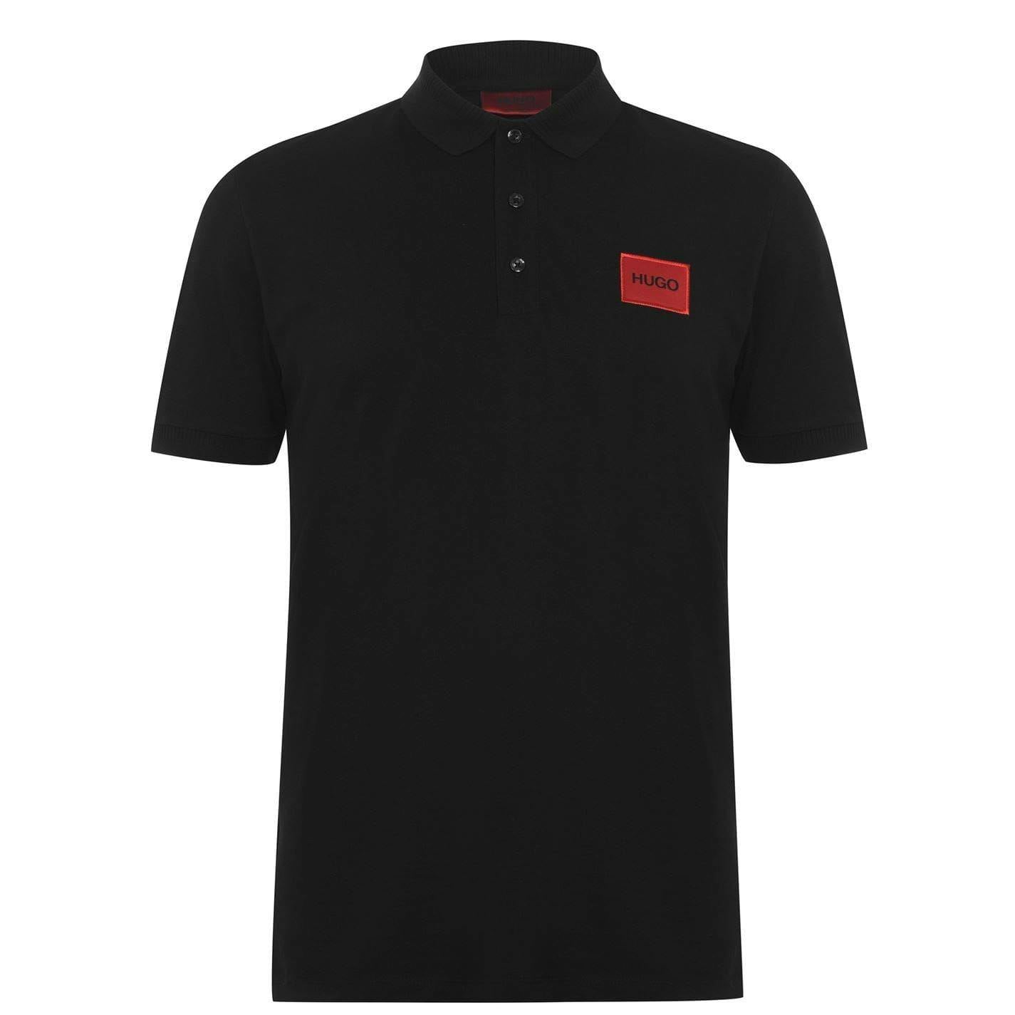 Hugo Men's Black Deruso Polo Shirt - Xs - 100% Cotton