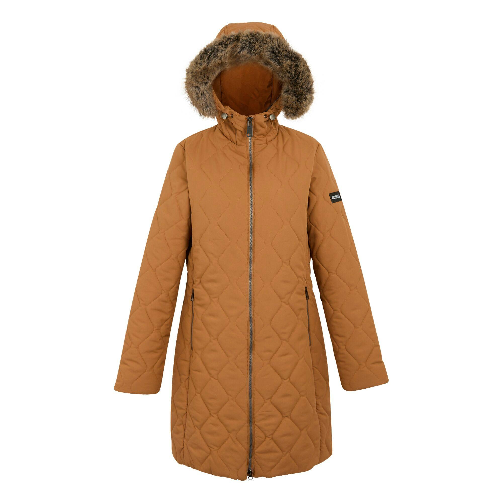 Regatta Women's Brown Fritha Iii Insulated Parka - Bran - 14 Uk - Bran - 100% Recycled Polyester