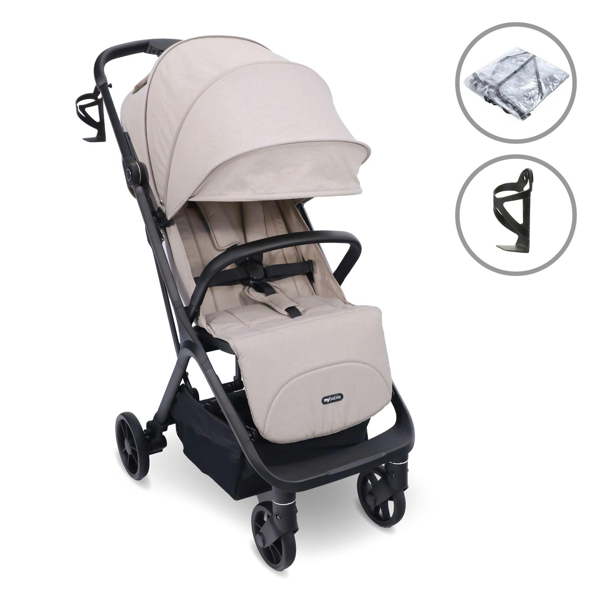 My Babiie Mbx7 Camel Sf Compact Stroller - Image 2
