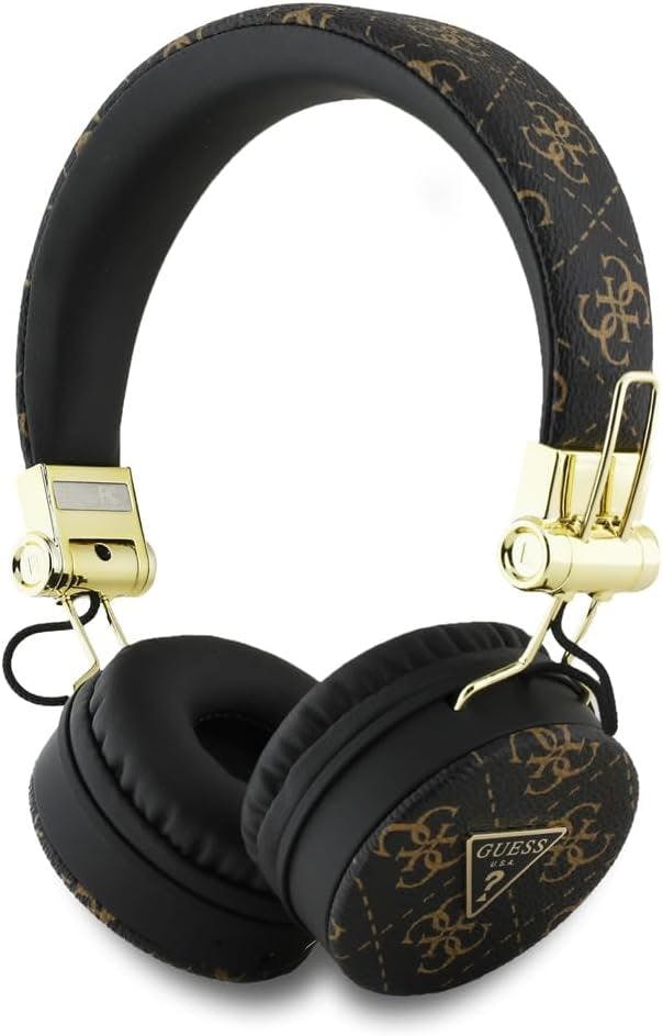 Guess Black 4G Triangle Round Shape Enc Bluetooth On Ear Headphones - Gubh70e4ptmk