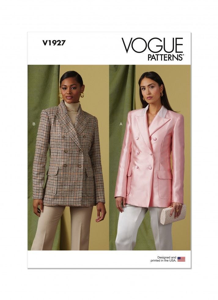 Vogue Women's Sewing Pattern 1927, Jackets For B5 (8-10-12-14-16) - Advanced - Y5 (18-20-22-24-26)
