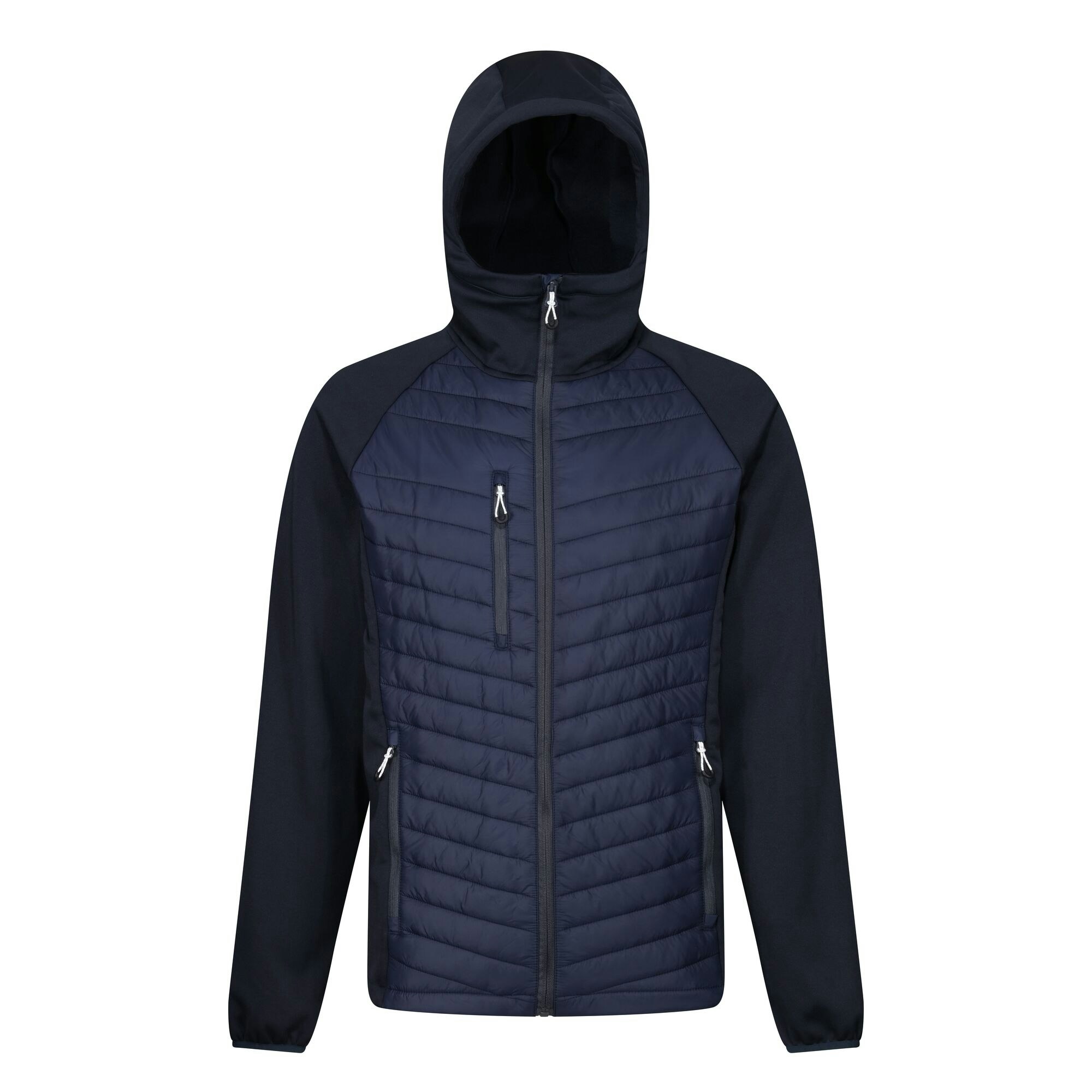 Regatta Men's Grey Navigate Quilted Hybrid Jacket - Navy/Seal - Navy/Seal - Large