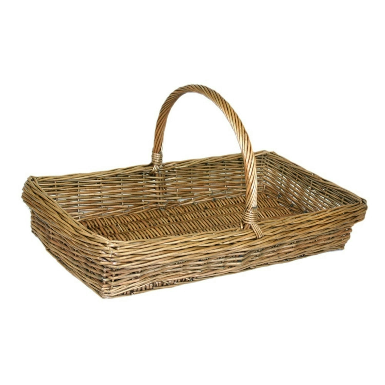 Rackhams Brown Kew Garden Wicker Trug Basket - Small