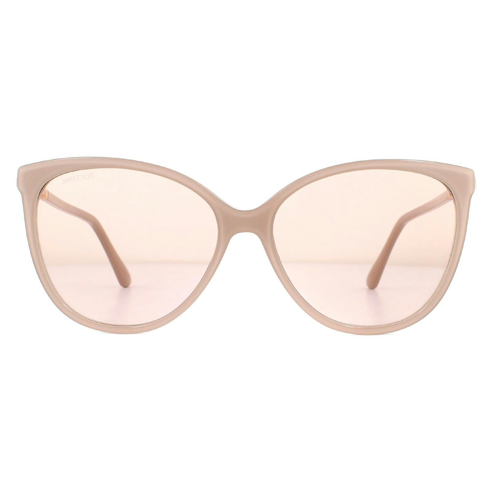 Jimmy Choo Women's Gold Lissa/S Nude Glitter Sunglasses