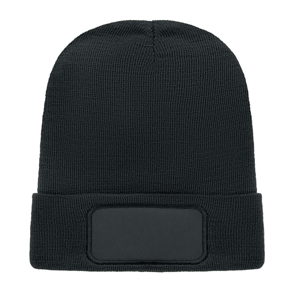 Midocean Unisex Black Adult Capnit Rpet Beanie - One Size - 100% Mixed