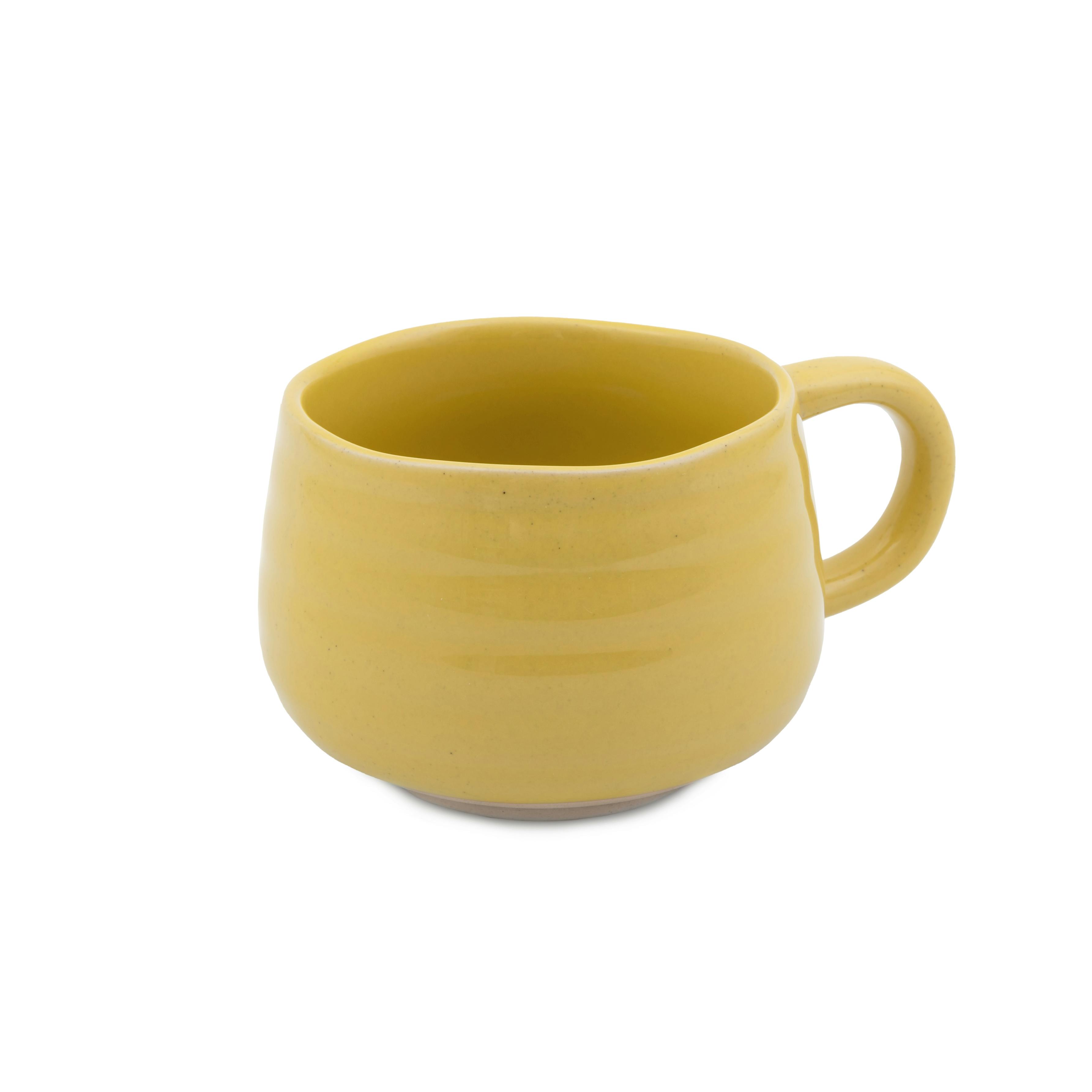 Rackhams Yellow Big Love Cosy Cuppa, Stoneware, - Stoneware - Mug
