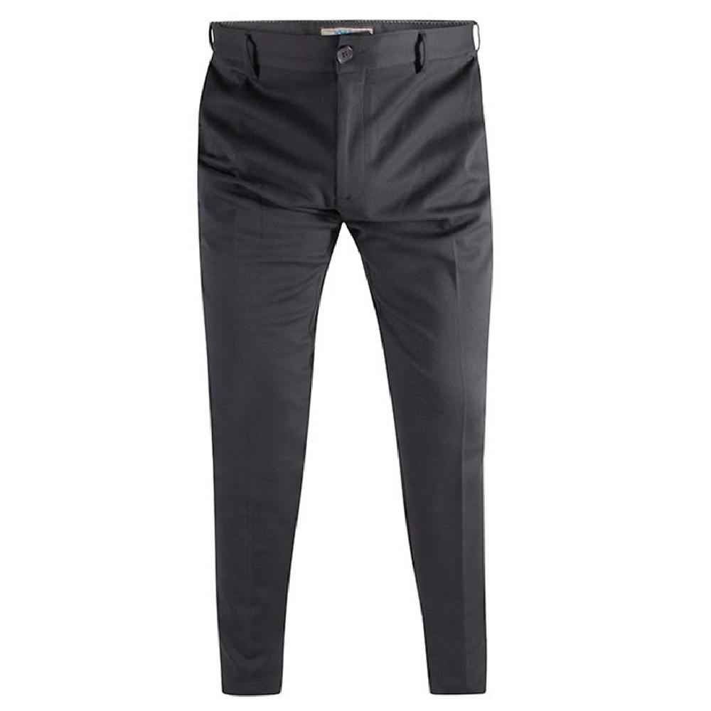 Duke Men's Black D555 Yarmouth Trousers - 42R - 45% Polyester/45% Viscose/10% Elastane