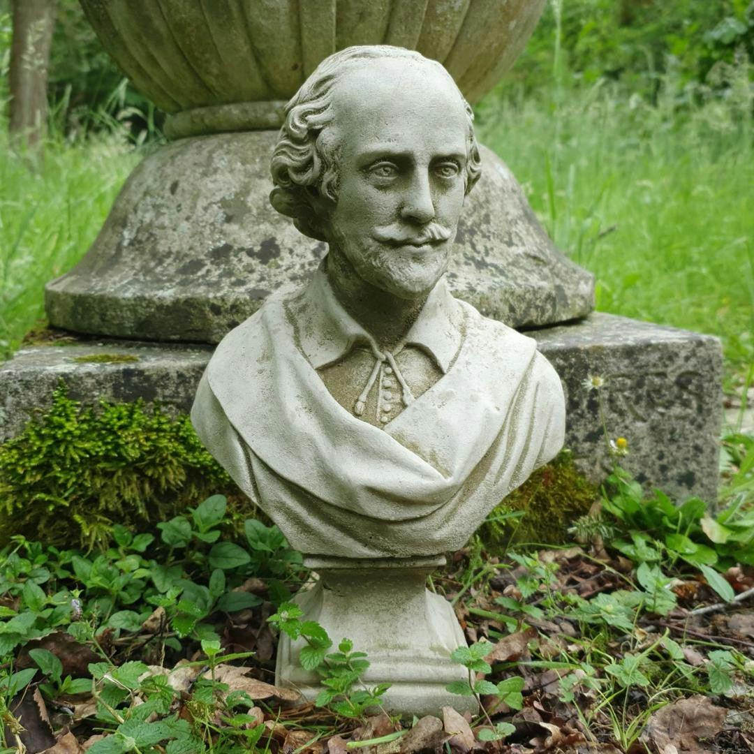 Rackhams Shakespeare Bust Garden Ornament