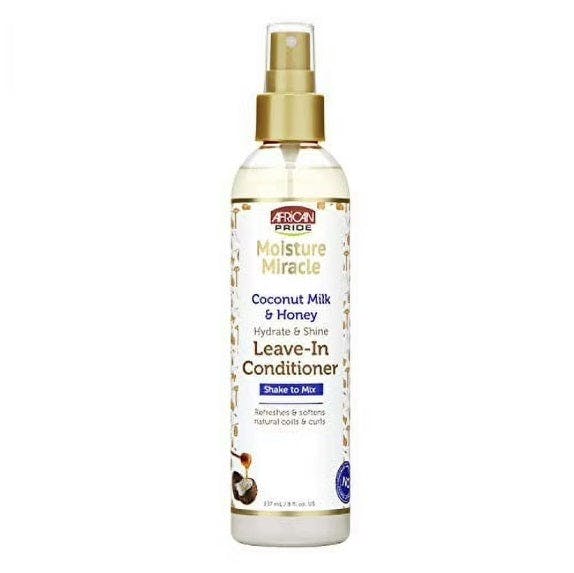 African Pride Miracle Coconut Milk & Honey Leave-In Conditioner 8Oz