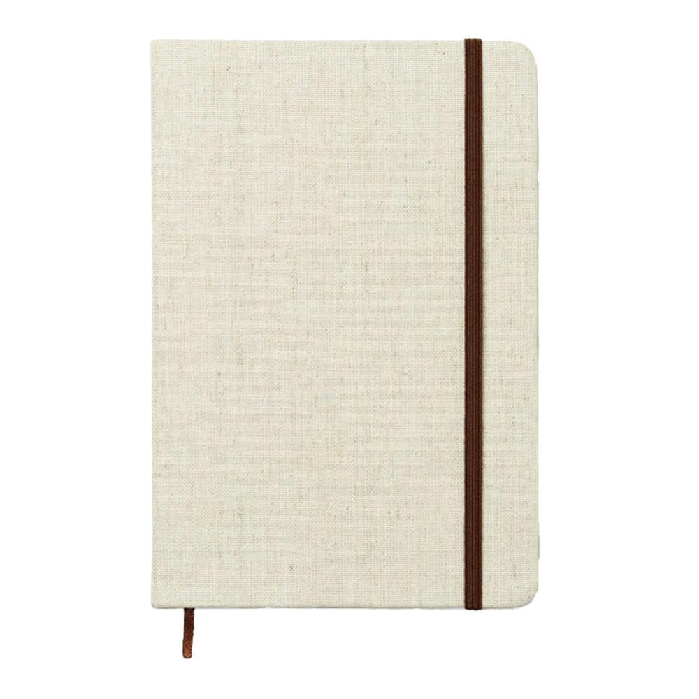 Rackhams Beige Canvas A5 Notebook - One Size
